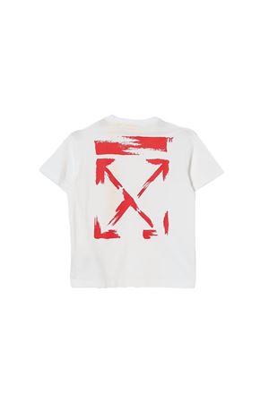 white cotton t-shirt OFF WHITE KIDS | OBAA002S26JER006110